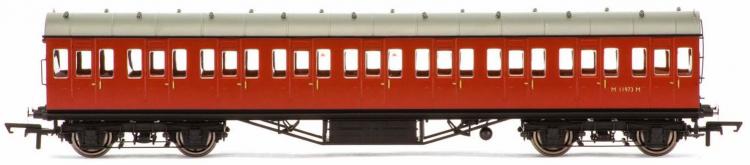 BR (ex LMS) 57' Suburban Non-Corridor 3rd Class #M11973 (Crimson) - Sold Out