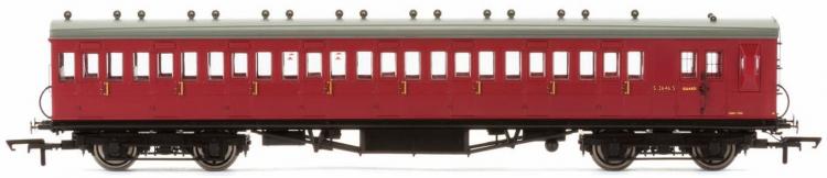 BR 58' Rebuilt (ex LSWR 48') 8 Compartment Brake 3rd #S2640S 'Set 46' (Crimson) - Sold Out