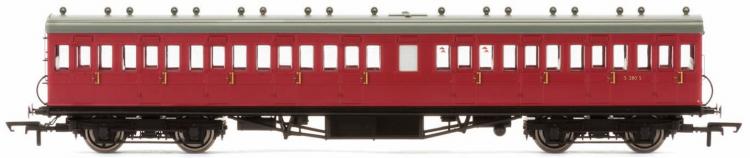 BR 58' Rebuilt (ex LSWR 48') 9 Compartment 3rd #S280S (Crimson) - Sold Out