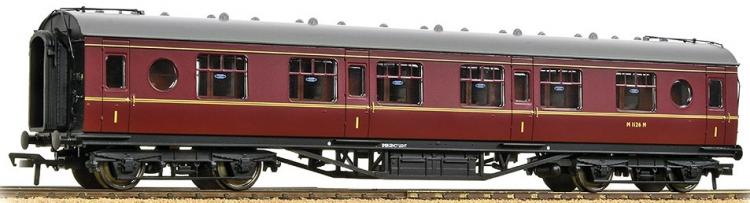 BR (ex-LMS) 57ft Porthole First Corridor #M1126M (Maroon) - Sold Out