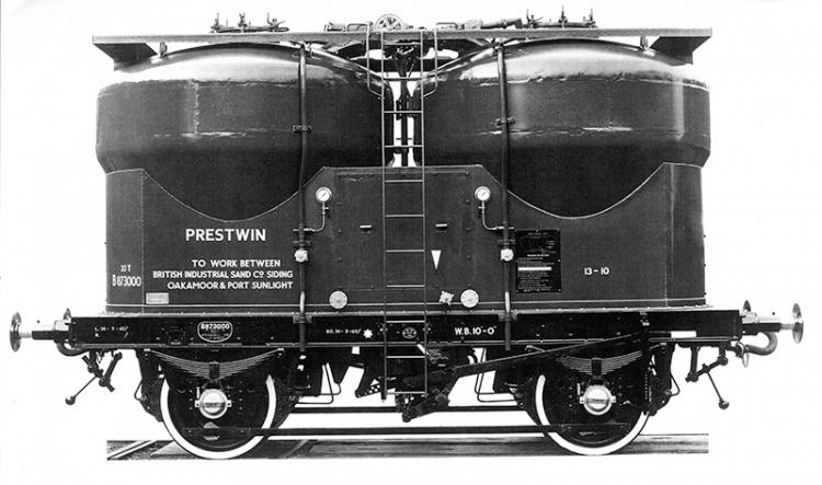 BR Prestwin Twin Silo Wagon (Bauxite) - Item Cancelled 01-07-2018