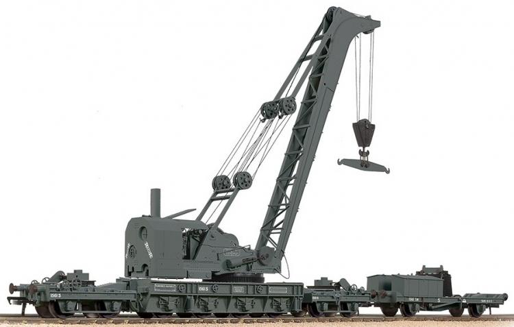 SR Ransomes & Rapier 45-Ton Steam Breakdown Crane #1561S (Grey) - Sold Out