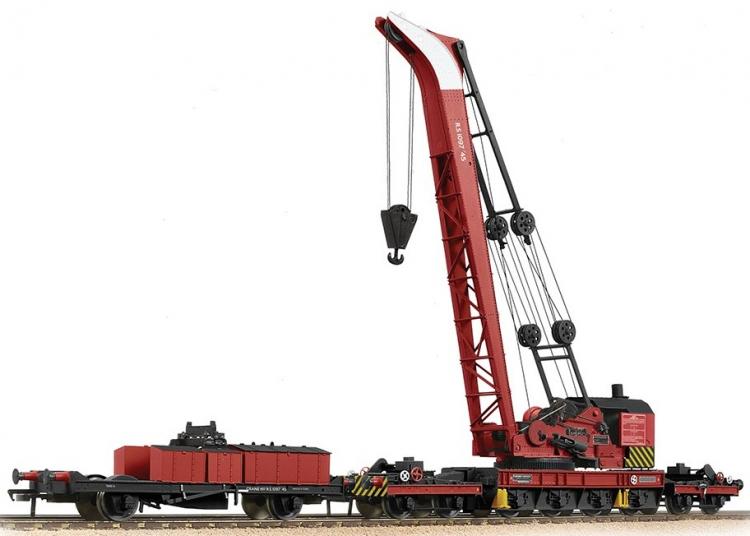 BR Ransomes & Rapier 45-Ton Steam Breakdown Crane #R.S.1097'45 (BR Signal Red) - Sold Out