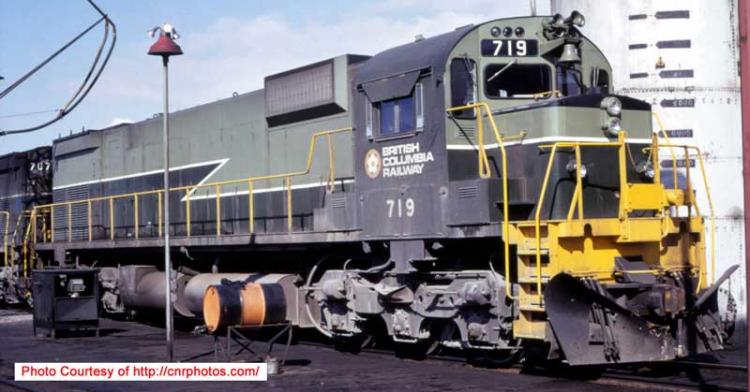 Bowser - MLW M630 - BC Rail #721 (Two Tone Green - Lightning)