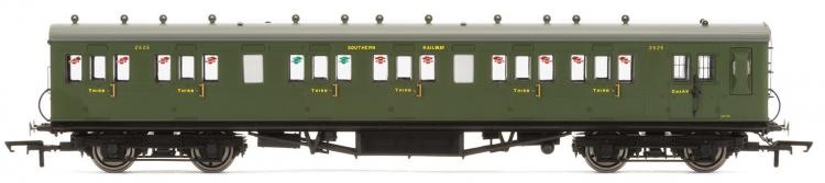 SR 58' Rebuilt (ex LSWR 48') 6 Compartment Brake 3rd #2625 (Olive Green) - Sold Out