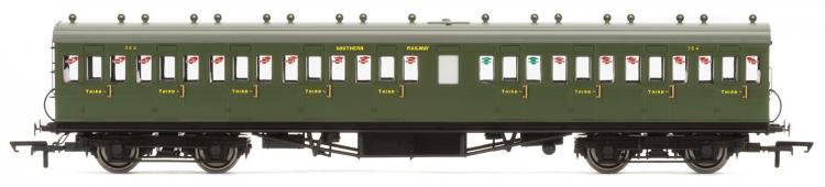 SR 58' Rebuilt (ex LSWR 48') 9 Compartment 3rd #364 (Olive Green) - Sold Out