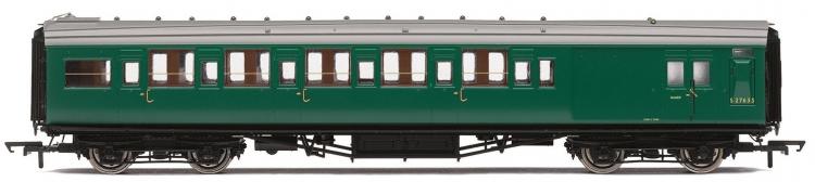 BR Maunsell 6-Compartment Brake Second Dia.2102 #S2763S 'Set 230' (Green) - Sold Out