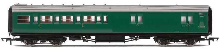 BR Maunsell Corridor 4 Compartment Brake Second #S3232S 'Set 399' (Green) - Sold Out