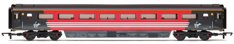 Virgin Mk3 TSO Trailer Standard Open #12132 (Virgin Trains - Red & Black) - Available to Order In