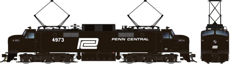Rapido - New Haven EP-5 'Jet' - PC #4973 (Penn Central Black - With Vents) - Pre Order