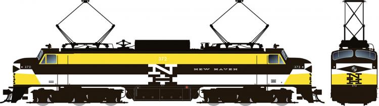 Rapido - New Haven EP-5 'Jet' - NH #372 (Experimental Yellow - No Vents) - Pre Order