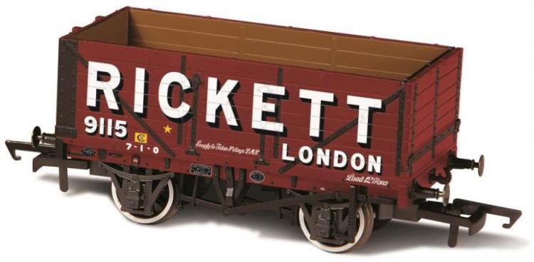 7 Plank Wagon with 3-Disc Wheels - Rickett #9115 - Sold Out