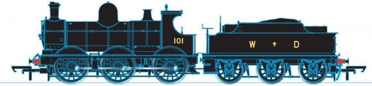 WD Dean Goods 0-6-0 #101 (War Department Black) with DCC Sound - Pre Order