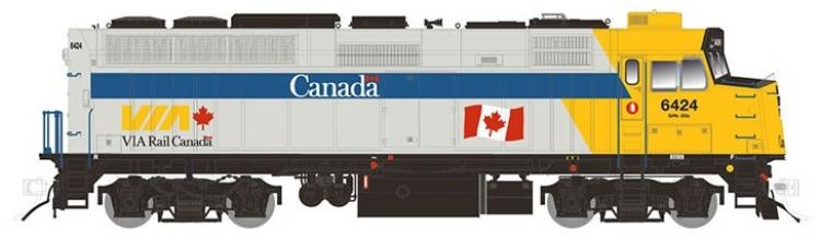 Rapido - GMD F40PH-2D - VIA #6424 (Canada Scheme - Later Logo) - Sold Out