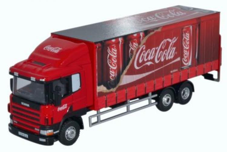 Oxford - Scania 94D 6 Wheel Curtainside - Coca Cola - Sold Out