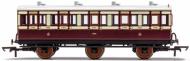 R40074 : LNWR 6 Wheel Coach 3rd Class #1523 (Plum & Spilt Milk) - Sold Out on Pre Orders R40074 : LNWR 6 Wheel Coach 3rd Class #1523 (Plum & Spilt Milk) - Sold Out on Pre Orders