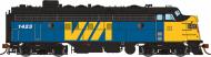222035 : Rapido - GMD FP7 - VIA #1403 (VIA Rail - Blue & Yellow) - Pre Order 222035 : Rapido - GMD FP7 - VIA #1403 (VIA Rail - Blue & Yellow) - Pre Order