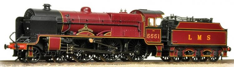LMS Patriot 4-6-0 #5551 'The Unknown Warrior' (Lined Crimson) - Sold Out on Pre Orders