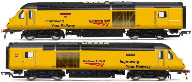 Class 43 HST #43013 'Mark Carne CBE' & 43014 'The Railway Observer' (Network Rail - Yellow) - In Stock