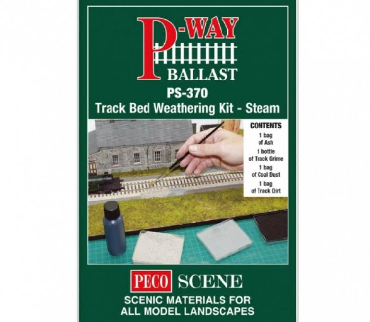 Peco - Track Bed Weathering Kit - Steam - In Stock
