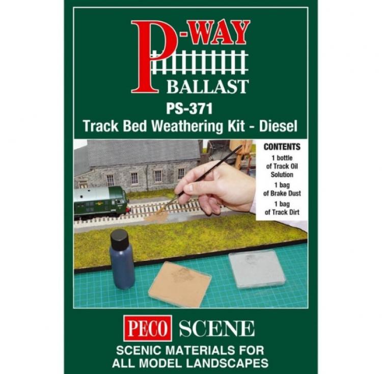 Peco - Track Bed Weathering Kit - Diesel - In Stock