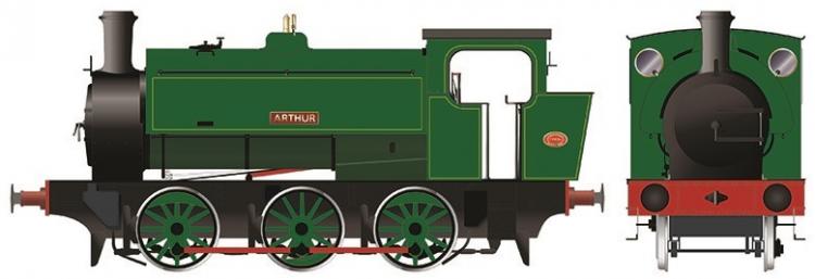 Hunslet 16in 0-6-0ST - NCB Markham Main Colliery #3782 'Arthur' (Lined Green) - Out of Stock