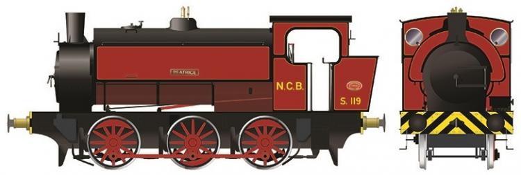 Hunslet 16in 0-6-0ST - NCB South Yorkshire Area #2705 'Beatrice' (Lined Red) - Sold Out