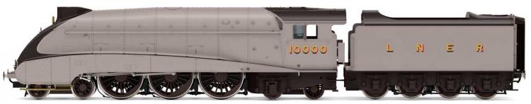 LNER Rebuilt W1 Hush-Hush 4-6-4 #10000 (Silver) - Sold Out