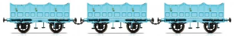 L&MR Third Class Open Carriage Pack (Blue) - In Stock