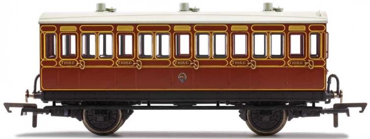 LBSCR 4 Wheel Coach 3rd Class #882 (Mahogany) - Sold Out