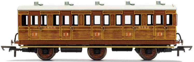 LNER 6 Wheel Coach 3rd Class #4142 (Teak) - Sold Out