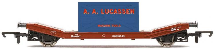 BR Lowmac Wagon #B904567 (Bauxite) with A. A. Lucassen Crate - Sold Out