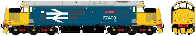 English Electric Type 3 - Class 37/4 #37409 'Lord Hinton' (DRS - BR Blue Large Logo) - Pre Order