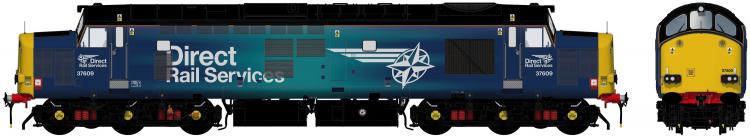 English Electric Type 3 - Class 37/6 #37609 (DRS - Revised Compass) - Pre Order