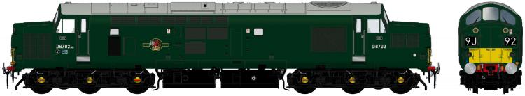English Electric Type 3 - Class 37/0 #D6702 (BR Green SYE - Late Crest) - Sold Out on Pre Orders