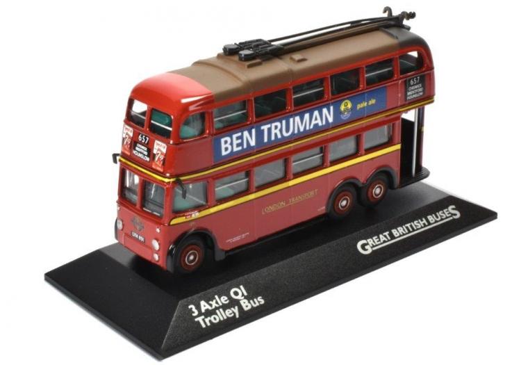 Great British Buses - QI Trolley Bus 3 Axle - London Transport - Sold Out