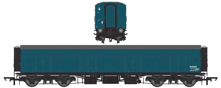 BR (ex-GWR) Siphon G Bogie Van Dia.O33 NMV #W2980 (Blue) - Sold Out on Pre Orders