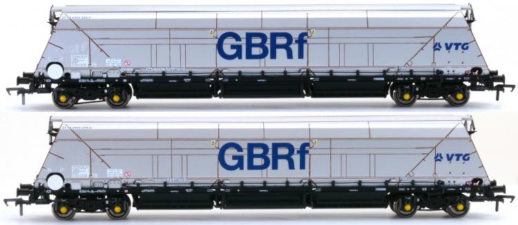 IIA Biomass Bogie Hopper Wagon - GBRf / VTG - Pack 2 - In Stock