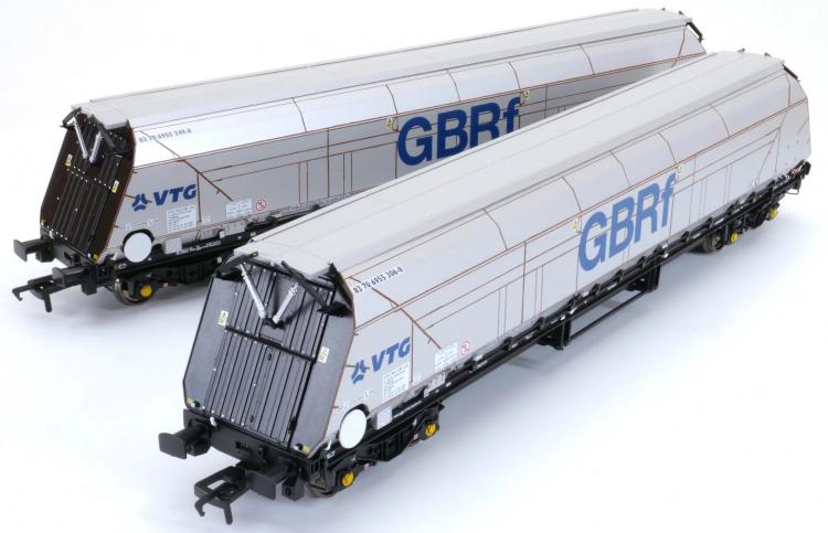 IIA Biomass Bogie Hopper Wagon - GBRf / VTG - Pack 4 - In Stock