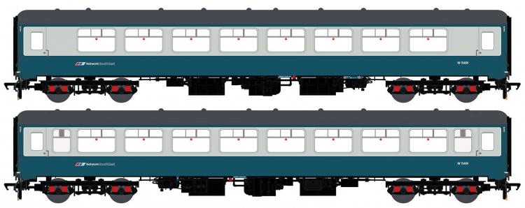 BR Mk2b TSO Tourist Second Open #W5491 (BR Blue & Grey - Network SouthEast Logo) - Sold Out on Pre Orders