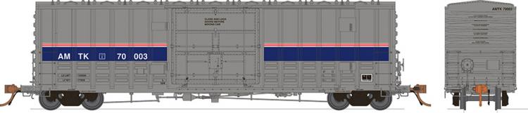 Rapido - PC&F B-100-40 Boxcar - Amtrak (Phase IV) 3 Pack - In Stock