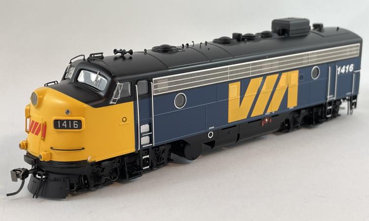Rapido - GMD FP7 - VIA #1416 (Blue & Yellow - ex CP) DCC Sound - Sold Out