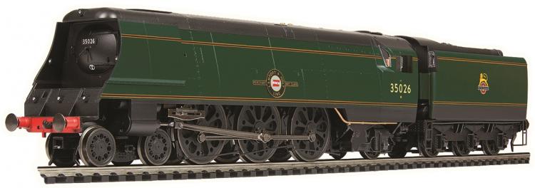 Hornby Dublo - LE of 500 - BR Merchant Navy Class 4-6-2 #35026 'Lamport & Holt' (Lined Green - Early Crest) - Pre Order