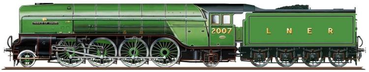 LNER P2 2-8-2 #2007 'Prince of Wales' (Apple Green) with steam generator - Sold Out on Pre Orders