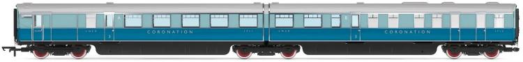 LNER Coronation Brake Third & Kitchen Third Articulated Coach Pack (Blue) - Sold Out on Pre Orders