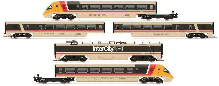 Class 370 APT-P #Sets 370 003 & 370 004 (BR Intercity Executive) 5-Car Train Pack - Pre Order