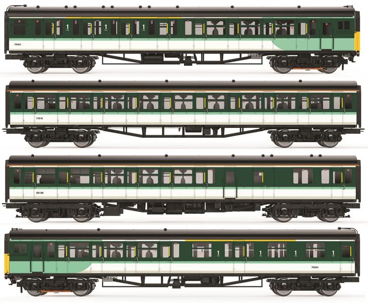 Class 423 4-VEP EMU #Set 3514 (Southern - Green & White) 4-Car Train Pack - Pre Order