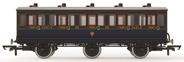 S&DJR 6 Wheel Coach 3rd Class #109 (Blue) - Sold Out on Pre Orders