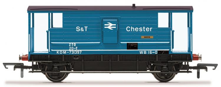 BR (ex-LMS) 20 Ton Brake Van (Blue - Arrows - S&T Chester) - Out of Stock