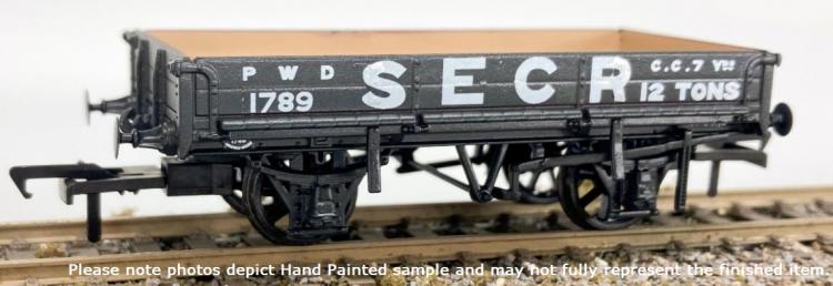 SECR Dia.1744 2 Plank Ballast Wagon #1789 (Grey) - In Stock